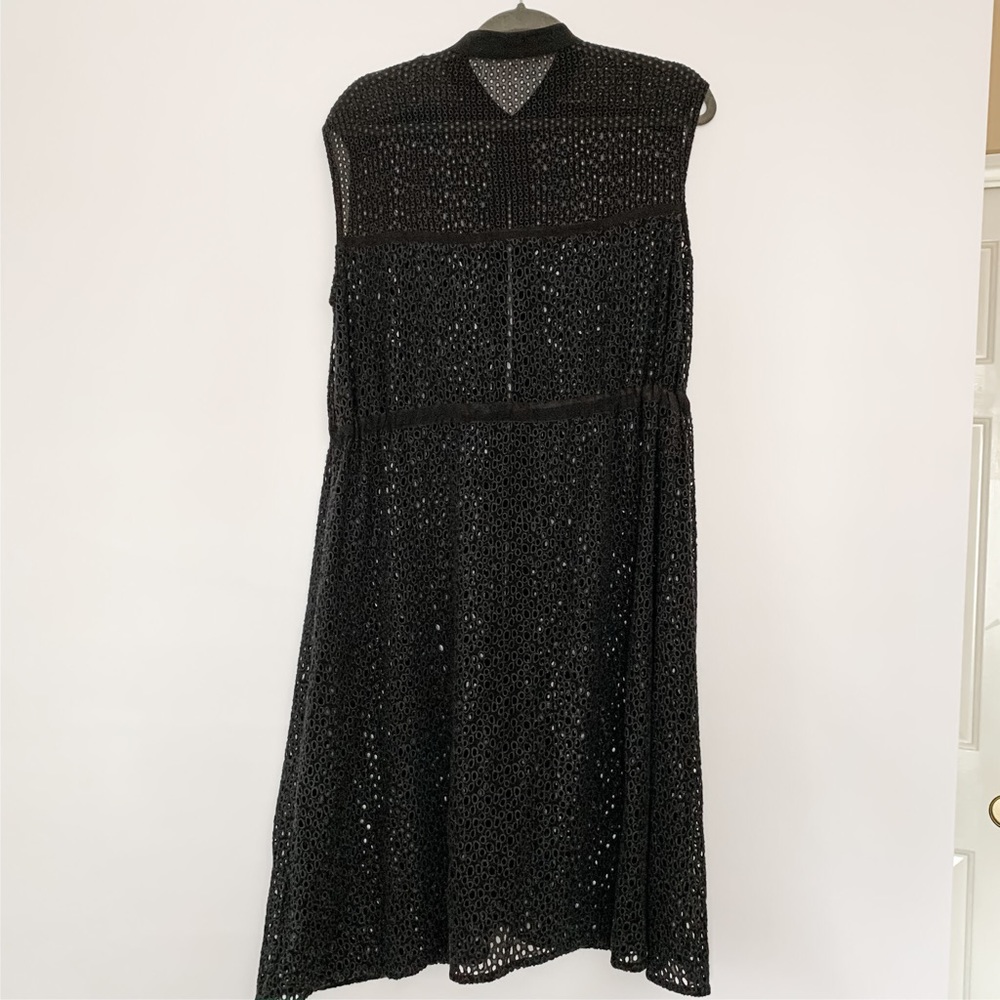 All Saints Glesni Waist Embroidered  Black Dress - Picture 4 of 7